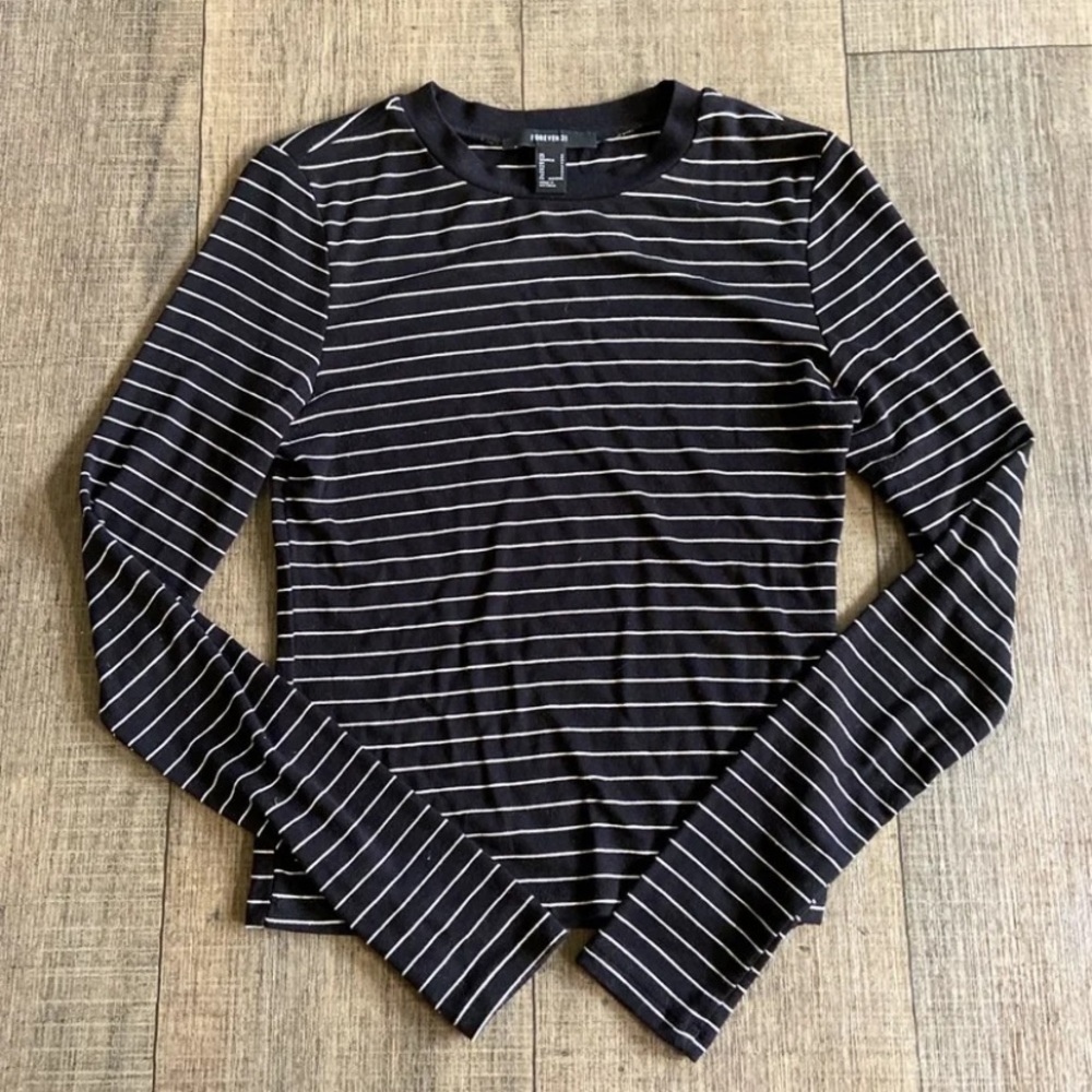 forever 21 striped long sleeve